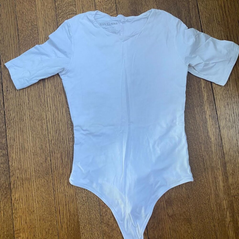 Everlane white bodysuit, size small